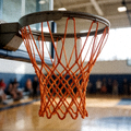 用户头像：篮球比赛现场篮筐特写